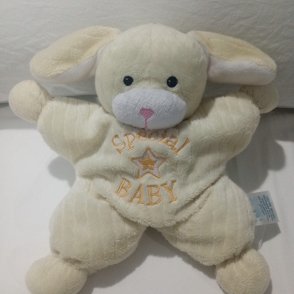 Kids Preferred Yellow Puppy Special Baby Star Shaped Stuffed Dog Plush Lovey